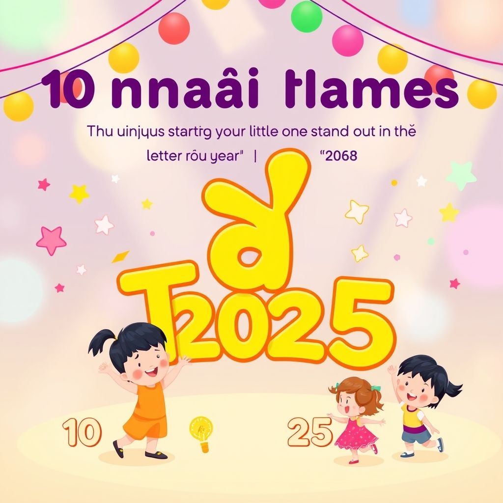 10 ชื่ออักษร ต. ที่จะทำให้ลูกน้อยโดดเด่นในปี 2568